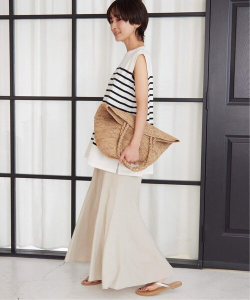 JOURNAL STANDARD relume（ジャーナルスタンダード　レリューム）の「《追加予約》リネンレーヨンマーメイドスカート（その他・ブラック/36/38）」の12枚目の写真