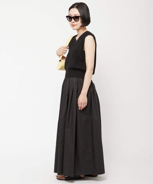 ap studio サテンギャザースカート AP STUDIO（エーピーストゥディオ）の「《予約》*コットンサテン