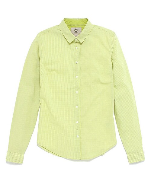 Timberland(ティンバーランド)の「フォレストリバー ギンガムシャツ(シャツ/ブラウス・レディース・イエロー/ブルー/レッド・XS/S/M/L/XL/XXL)」の1枚目の写真