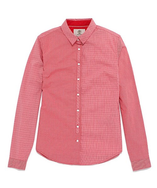 Timberland(ティンバーランド)の「フォレストリバー ギンガムシャツ(シャツ/ブラウス・レディース・イエロー/ブルー/レッド・XS/S/M/L/XL/XXL)」の3枚目の写真