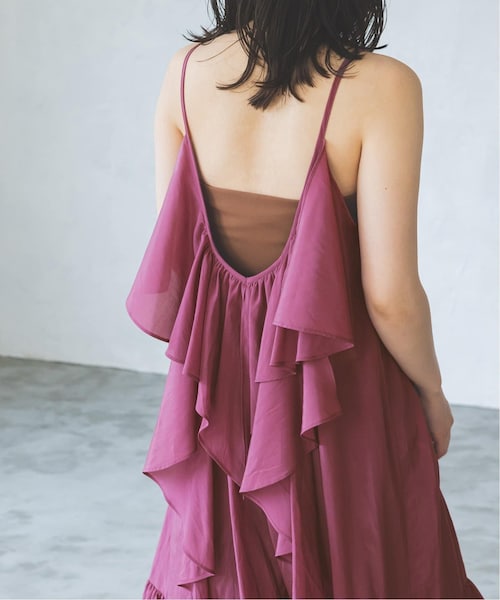 noble フリルキャミワンピース Noble（ノーブル）の「《予約》フリルキャミワンピース（）」 - WEAR