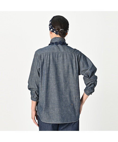 美品 45R シャツデニムの908 8ノットシャツ 4 デニム シャツ 1 45R（フォーティファイブアール）の「シャツデニムの908 8ノット