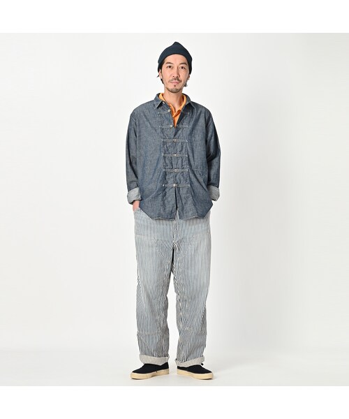 美品 45R シャツデニムの908 8ノットシャツ 4 デニム シャツ 1 45R（フォーティファイブアール）の「シャツデニムの908 8ノット