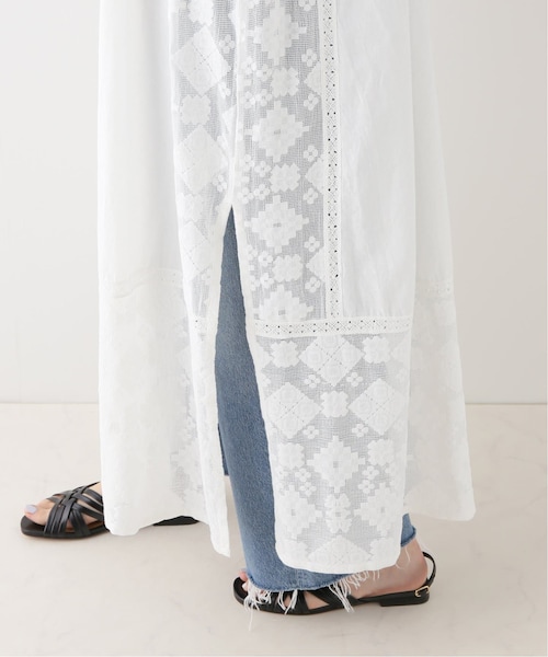 IENA（イエナ）の「C.LINEN JOINT LACE ドレス（）」 - WEAR 