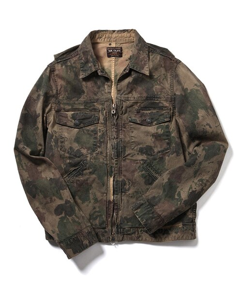 MR.OLIVE（ミスターオリーブ）の「MR.OLIVE HAND CAMO HI STRETCH TWILL / ZIP UP G-JACKET（ジャケット/アウター・メンズ・カモ柄・S/M/L）」の4枚目の写真