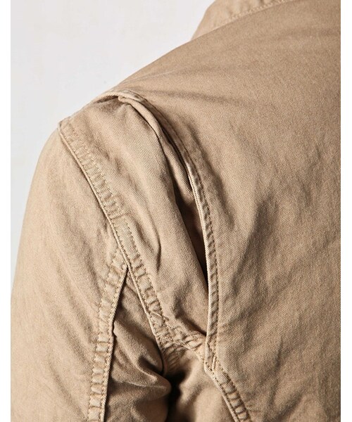 MR.OLIVE(ミスターオリーブ)の「MR.OLIVE HI STRETCH OVERDYED TWILL / ZIP UP G-JACKET(ジャケット/アウター・メンズ・ホワイト/ターコイズ/ベージュ・S/M/L)」の11枚目の写真