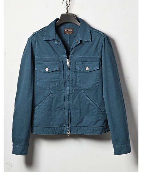 MR.OLIVE(ミスターオリーブ)の「MR.OLIVE HI STRETCH OVERDYED TWILL / ZIP UP G-JACKET(ジャケット/アウター・メンズ・ホワイト/ターコイズ/ベージュ・S/M/L)」の7枚目の写真