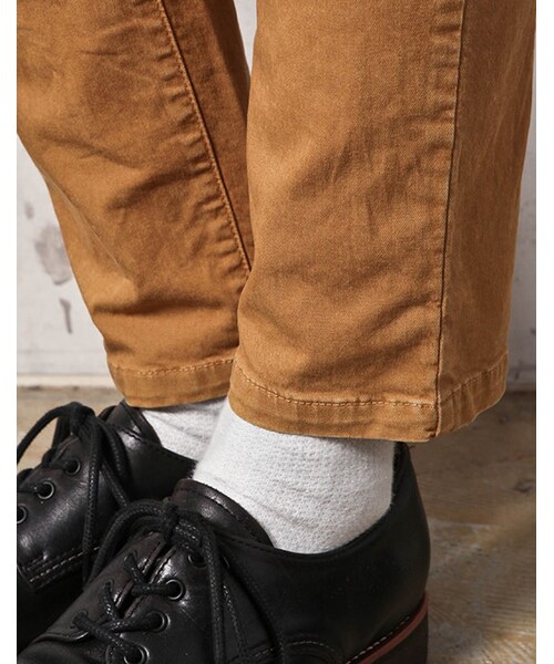 MR.OLIVE(ミスターオリーブ)の「MR.OLIVE HI STRETCH OVERDYED TWILL / ANKLE CUT SLIM PANTS(パンツ・メンズ・ホワイト/ターコイズ/マスタード/レッド・S/M/L)」の14枚目の写真