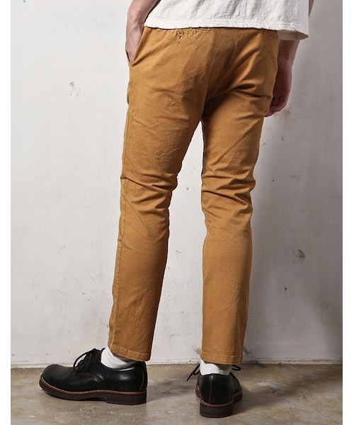MR.OLIVE(ミスターオリーブ)の「MR.OLIVE HI STRETCH OVERDYED TWILL / ANKLE CUT SLIM PANTS(パンツ・メンズ・ホワイト/ターコイズ/マスタード/レッド・S/M/L)」の9枚目の写真