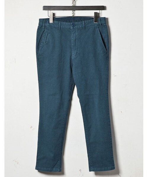 MR.OLIVE(ミスターオリーブ)の「MR.OLIVE HI STRETCH OVERDYED TWILL / ANKLE CUT SLIM PANTS(パンツ・メンズ・ホワイト/ターコイズ/マスタード/レッド・S/M/L)」の6枚目の写真