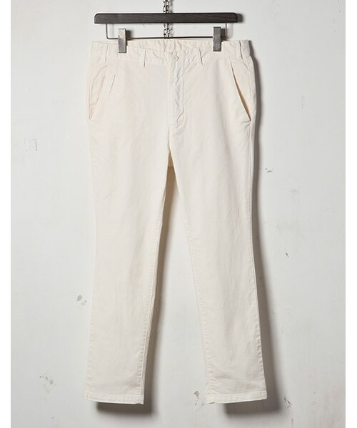 MR.OLIVE(ミスターオリーブ)の「MR.OLIVE HI STRETCH OVERDYED TWILL / ANKLE CUT SLIM PANTS(パンツ・メンズ・ホワイト/ターコイズ/マスタード/レッド・S/M/L)」の5枚目の写真