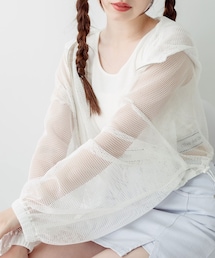 OLIVE des OLIVE | クロップドメッシュパーカー(ジャケット/アウター)