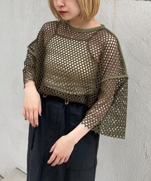 CIAOPANIC（チャオパニック）の「オーバーメッシュT（Tシャツ/カットソー）」