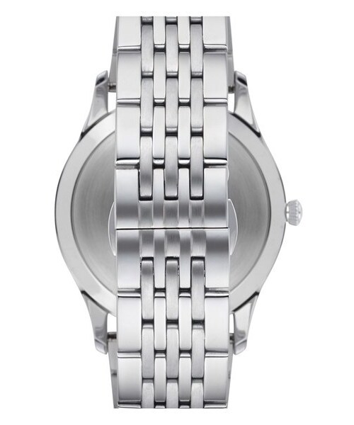 EMPORIO ARMANI（エンポリオアルマーニ）の「Emporio Armani Round Watch, 41mm（アナログ腕時計・メンズ・Silver）」の4枚目の写真