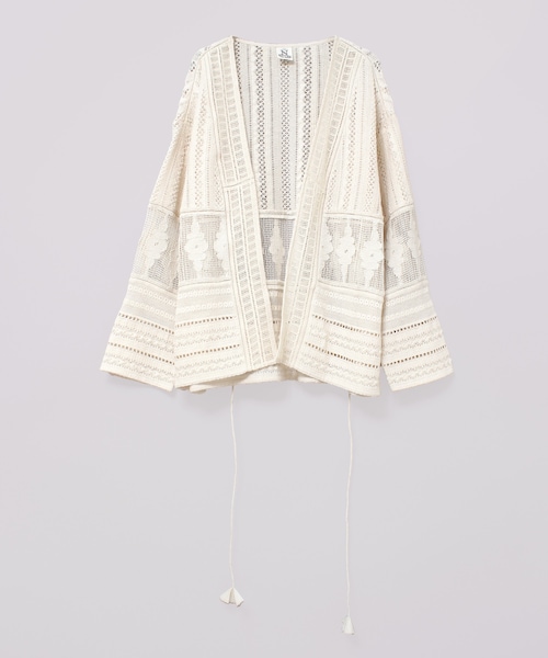 【新品】RNA- N★ B2767 パッチワークメッシュレースジャケット RNA-N（アールエヌエーエヌ）の「早トク10倍【6月下旬納期
