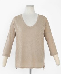 DHOLIC | UネックモーダルミックスTシャツ(Tシャツ/カットソー)