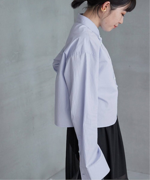 エブリデイアイライク 23SS Cropped BD シャツ ライトブルー Deuxieme Classe（ドゥーズィエムクラス）の「Cropped BD シャツ