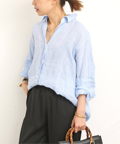 Deuxieme Classe（ドゥーズィエムクラス）の「*リネン ウォッシュシャツ（その他・ホワイト/フリー）」の9枚目の写真