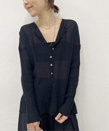 plage（プラージュ）の「《追加》【LES ATELIERS FRANCAIS DE CONFECTION】別注 HENLY NECK L/SL シャツ2（その他）」