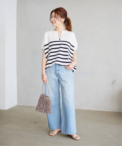 ジャーナルスタンダード GOODMOODノースリーブカフタンプルオーバー 白 黒 JOURNAL STANDARD（ジャーナルスタンダード）の「《追加予約》GOODMOOD