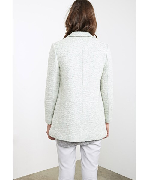 FOREVER 21（フォーエバー トゥエンティーワン）の「リュックスブークレーオーバーコート（ジャケット/アウター・レディース・MINT/CREAM・Small/Medium/Large）」の8枚目の写真