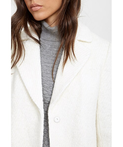 FOREVER 21（フォーエバー トゥエンティーワン）の「リュックスブークレーオーバーコート（ジャケット/アウター・レディース・MINT/CREAM・Small/Medium/Large）」の5枚目の写真