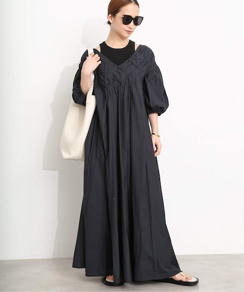 Deuxieme Classe マーレット Gatheredドレス ワンピース Deuxieme Classe（ドゥーズィエムクラス）の「【Marlette