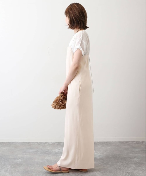 SLOBE IENA アイラインキャミワンピース 追加予約/2枚セット》アイラインキャミワンピース×ノースリーブ