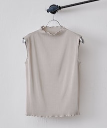 Lui's（ルイス）の「プリーツタンクトップ（Tシャツ/カットソー