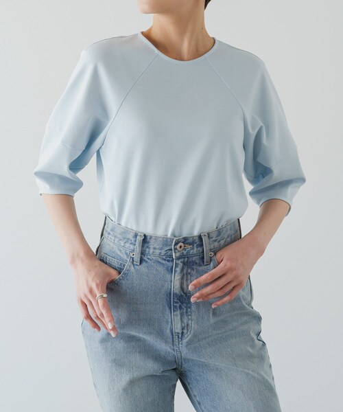 russet 日本製 ミ二裏毛Tシャツ 白 大好評につき新色登場！/