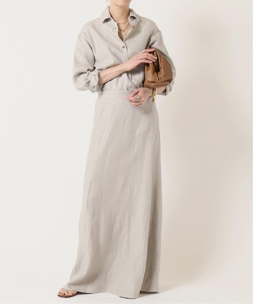 MUSE de Deuxieme Classe OGLINEN フレアスカート MUSE de Deuxieme classe（ミューズデドゥーズィエムクラス）の