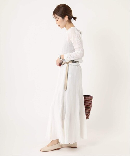 Plage glace flare スカート ホワイト 38★新品 plage（プラージュ）の「glace flare スカート◇（スカート