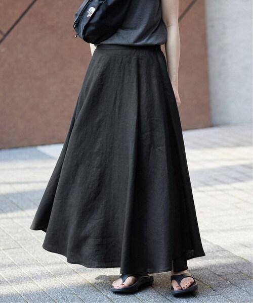 新品未使用★スローブイエナ ロングスカート 黒 SLOBE IENA スローブイエナ レディース ロング・マキシ丈