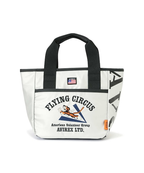 AVIREX（アヴィレックス）の「《GOLF WEAR》フライングタイガー ミニ トートバッグ / FLYINGTIGERS MINI TOTE BAG（その他・ホワイト/ネイビー/シルバー・F）」の6枚目の写真