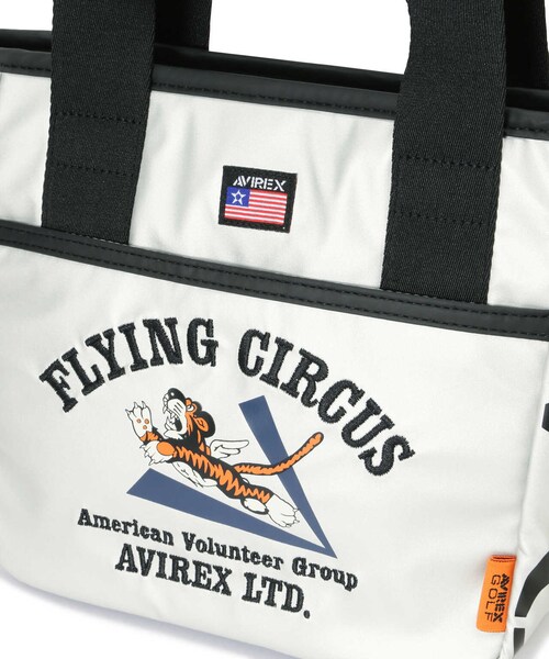 AVIREX（アヴィレックス）の「《GOLF WEAR》フライングタイガー ミニ トートバッグ / FLYINGTIGERS MINI TOTE BAG（その他・ホワイト/ネイビー/シルバー・F）」の10枚目の写真