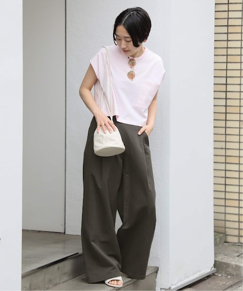 IENA(イエナ)の「LIEN ワイドスリットパンツ(その他・グレー/36/38)」の3枚目の写真
