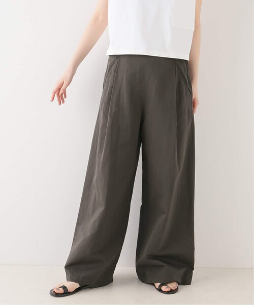 IENA LIEN ワイドスリットパンツ