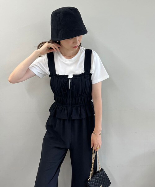【新品】NICECLAUP ナイスクラップ フリルロンパース セール】フリルロンパース（サロペット/オーバーオール）｜one