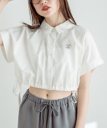 OLIVE des OLIVE | クロップドドルマンシャツ(トップス)