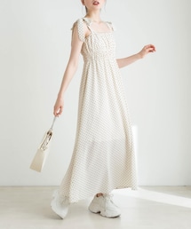 OLIVE des OLIVE | 肩リボンシャーリングキャミワンピース(ワンピース/ドレス)