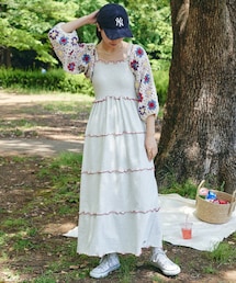 美品　新品　未使用　チャオパニック　ワンピース　セット　クロシェ編み　ボレロ CIAOPANIC TYPY（チャオパニックティピー）の「【HELLO