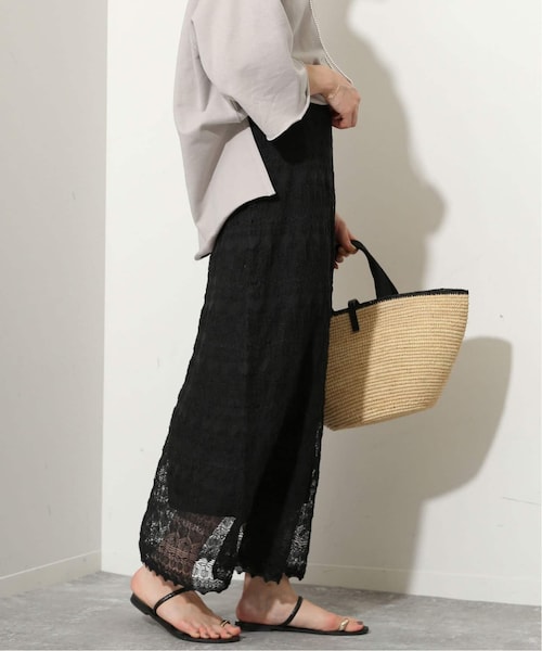 SLOBE IENA（スローブイエナ）の「クロシェレースニットスカート