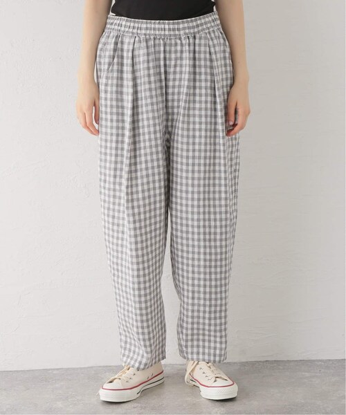 journal standard luxe リネンチェック イージータックパンツ JOURNAL STANDARD LUXE（ジャーナルスタンダード ラックス）の