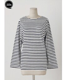 imvely | ボートネックボーダーTEE(Tシャツ/カットソー)