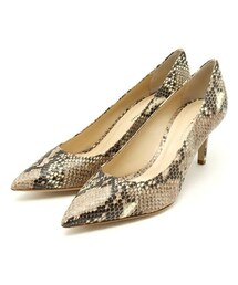 FABIO RUSCONI | FABIO RUSCONI パイソン型押しポインテッドトゥパンプス(パンプス)