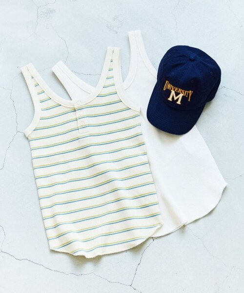 FREAK'S STORE（フリークスストア）の「ワッフルタンクトップ（トップス・レディース・オフホワイト/チャコールグレー/レッド/グリーン/ブルー・FREE）」の12枚目の写真