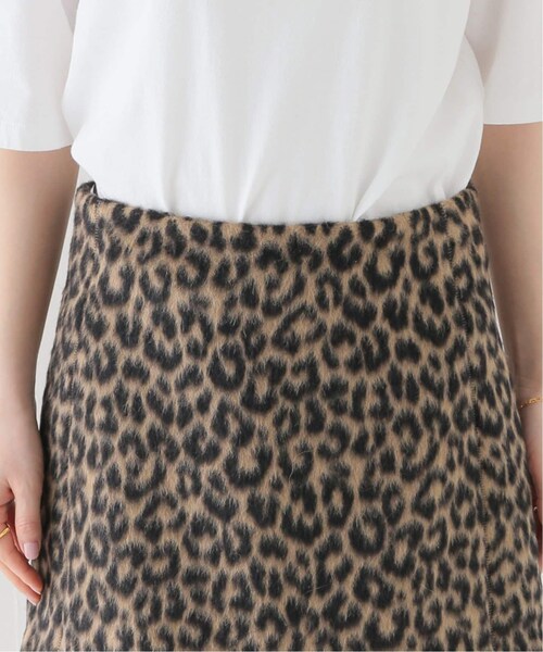 新品タグ付♡IENA BLACK レオパードスカート 36 イエナ IENA 《WEB限定追加予約》BLACK レオパードスカート