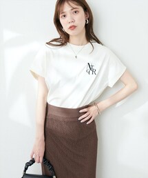 natural couture（ナチュラルクチュール）の「汗染み防止接触冷感ノースリT（Tシャツ/カットソー）」
