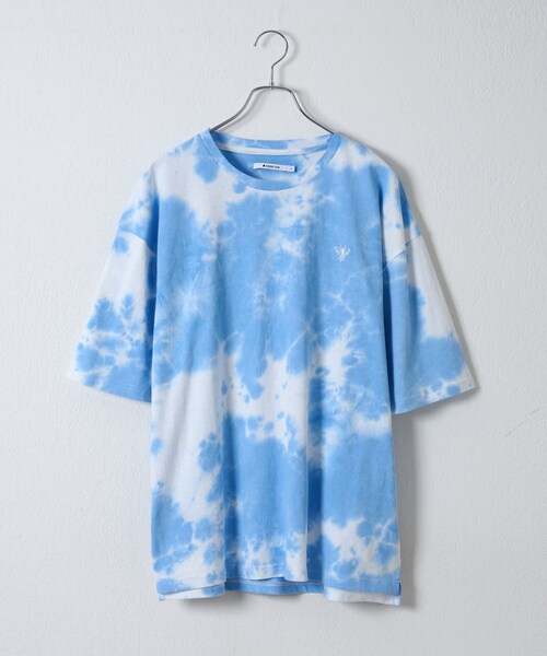 COLONY 2139（コロニートゥーワンスリーナイン）の「タイダイ刺繍半袖T（Tシャツ/カットソー・メンズ・ブラック/ブルー/グレー・M/L）」の3枚目の写真