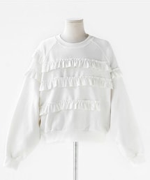 DHOLIC | フリルポイントスウェットトップス(スウェット)